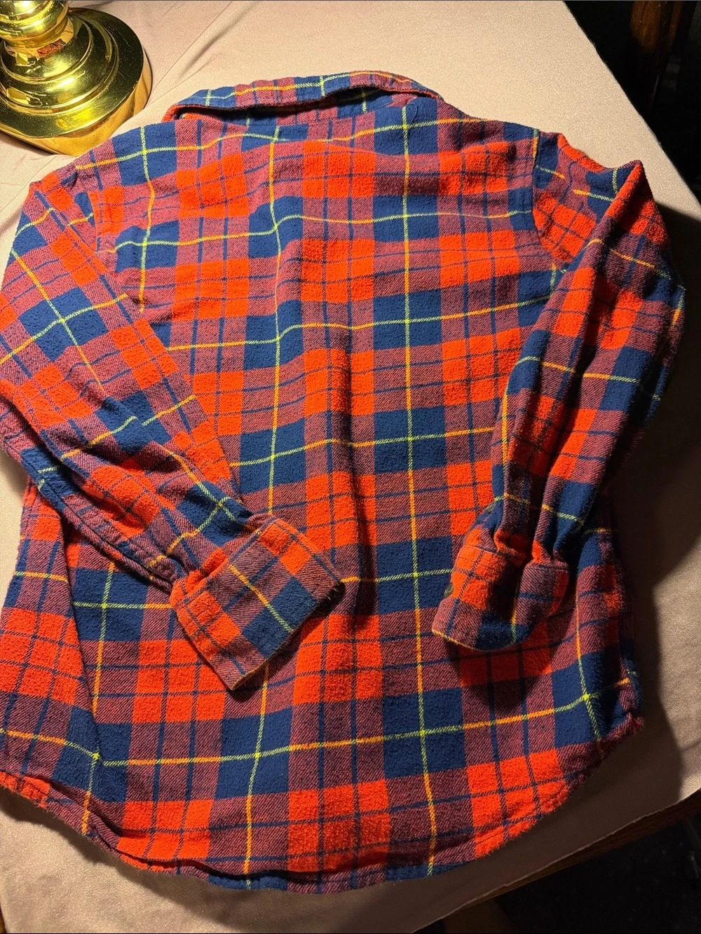 Old Navy Red & Blue Plaid Button-Down Shirt